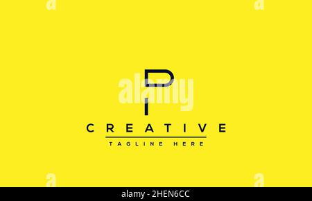PP P initial based modern minimal creative logo vector template image ...