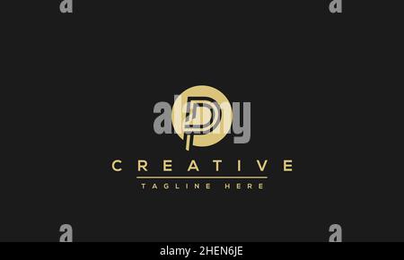 Modern elegant creative P Logo Design and template. PP icon initial Based Monogram and Letters in vector Stock Vector
