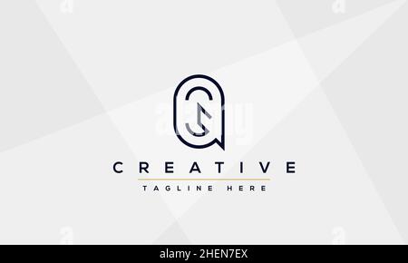 Abstract monogram letter Q logo icon design. Minimalist Q QQ creative initial based vector template Stock Vector