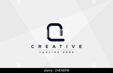 Abstract monogram letter Q logo icon design. Minimalist Q QQ creative initial based vector template Stock Vector