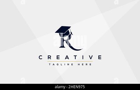 Abstract monogram letter R logo icon design. Minimalist R RR creative initial based vector template Stock Vector