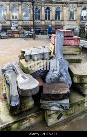 A Case History, a public art project by John King in Liverpool Stock Photo