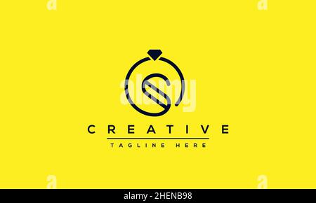 Simple Elegant Letter S Logo Design. Modern minimalist S SS creative initials based vector icon template Stock Vector