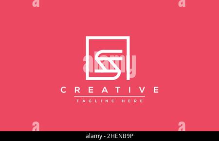 Simple Elegant Letter S Logo Design. Modern minimalist S SS creative initials based vector icon template Stock Vector