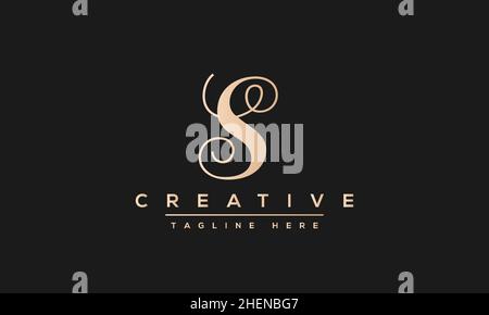 SS S initial based letter typography logo design vector Stock Vector ...