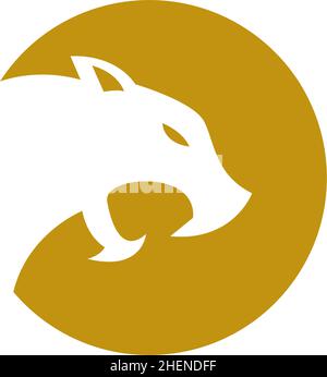 Jaguar icon logo design template illustration vector Stock Vector