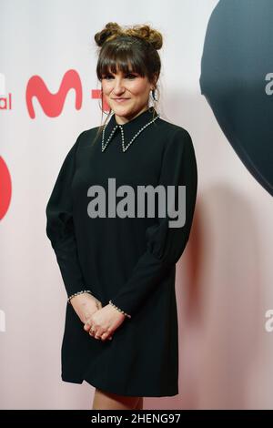 Madrid, Spain. 11th Jan, 2022. María de los Ángeles Rozalén attends 'Raphaelismo' premiere at Callao Cinema in Madrid. Credit: SOPA Images Limited/Alamy Live News Stock Photo