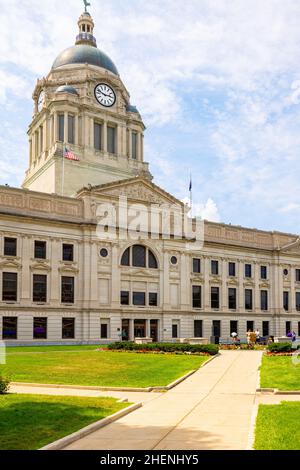 Fort Wayne, Indiana, USA - August 21, 2021: The Allen County Courthouse Stock Photo