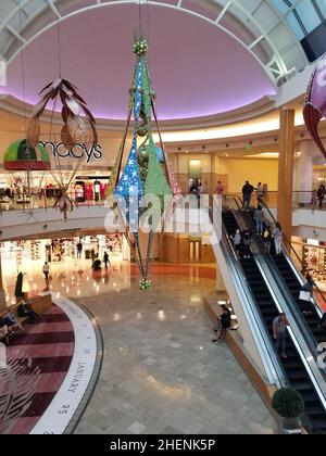 Orlando, Florida, U.S.A - November 11, 2021 - The inside of The Mall at Millenia Stock Photo