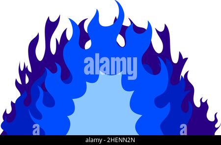 This is a illustration of big fires that burns all over Stock Vector