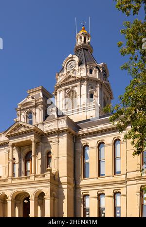 Rockville, Indiana, USA - September 28, 2021: The Parke County Courthouse Stock Photo