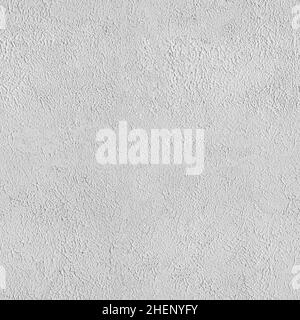 Background from a seamless pattern of gray stone wall covered with decorative plaster. Stock Photo