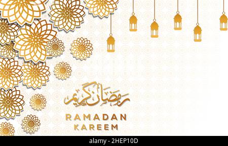 islamic style decoration background for ramadan kareem. vector design. ramadan kareem illustration Stock Vector