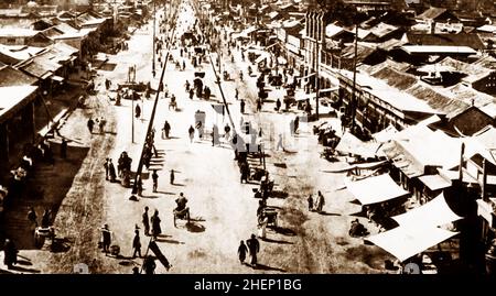 Anting Mem Street, Beijing, China, early 1900s Stock Photo