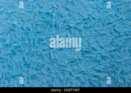Beautiful sparkling artificial blue fur texture background Stock Photo