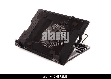 Notebook stand on a white background Stock Photo