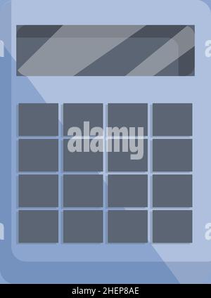 School calculator icon cartoon vector. Calculate book. Digital screen Stock Vector