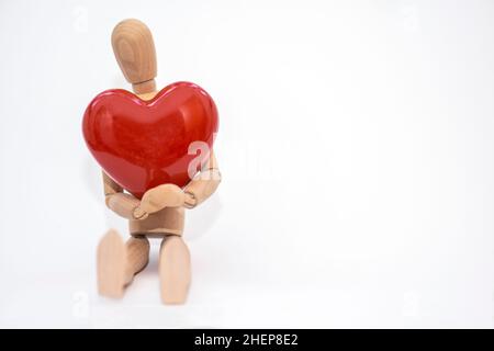 A Large Wooden Mannequin 