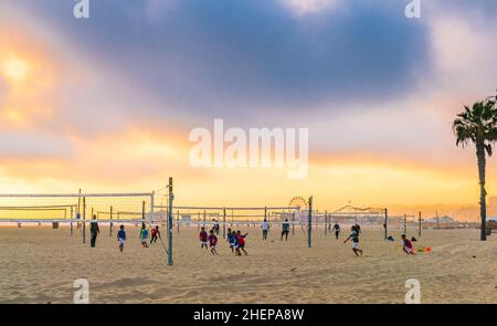 venice,california,usa. 05-23-17:  skate park  in Venice beach on a sunny day. Stock Photo