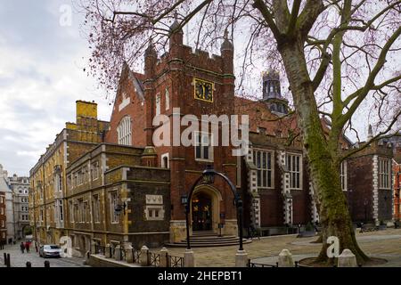 Middle Temple Hall, Middle Temple Lane, London - a fine historic Elizabethan building used as a venue for hire and as a film location Stock Photo