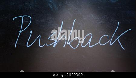 Marburg, Germany. 12th Jan, 2022. 'Pushback' is 'Unword of the Year' 2021 and will be presented at a press conference at Philipps University Marburg. Credit: Nadine Weigel/dpa/Alamy Live News