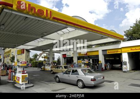 gas station, Germany, Baden-Wuerttemberg Stock Photo