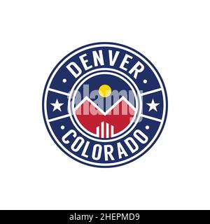 Denver logo. Denver Colorado design template. Vector and illustration ...