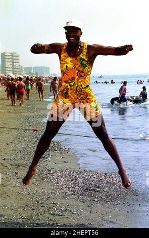 File photo dated 24/07/1994 of Derrick Evans, better known as Mr Motivator, the TV fitness instructor famed for his brightly coloured workout outfits, will be made an MBE. Issue date: Wednesday January 12, 2022. Stock Photo