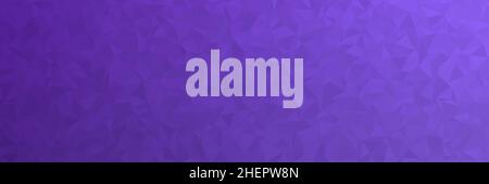 Abstract dark purple low poly background as panorama header Stock Photo