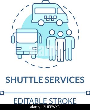 Shuttle services concept icon Stock Vector Image & Art - Alamy