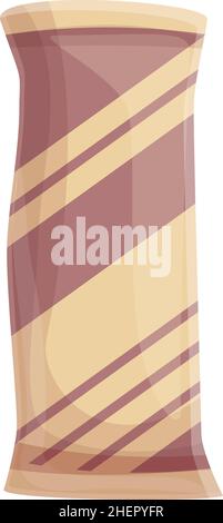 Bag of chips icon cartoon vector. Potato snack. Salty food Stock Vector