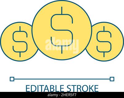 Money RGB color icon Stock Vector