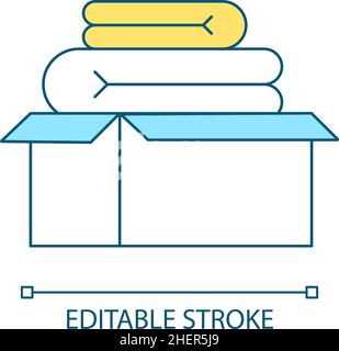 Clothes storage RGB color icon Stock Vector