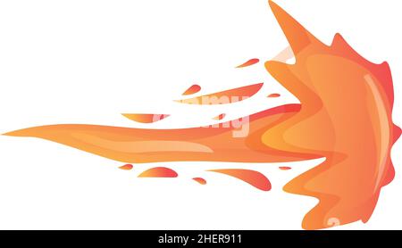 Gun flash weapon icon cartoon vector. Shot effect. Laser smoke Stock Vector