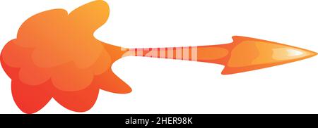 Firearm flash icon cartoon vector. Shot effect. Gun fire Stock Vector