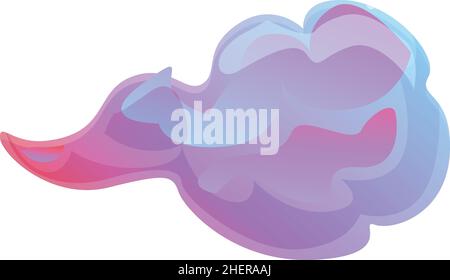 Gun flash fire icon cartoon vector. Shot effect. Smoke bullet Stock Vector