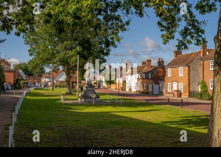 The Green on Stock Road in the village of Stock Near Chelmsford Essex Stock Photo