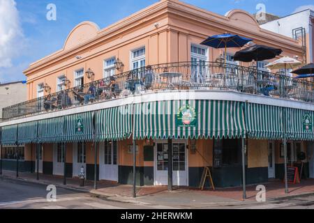 NEW ORLEANS, LA, USA - JANUARY 9, 2022: French Market Restaurant and Bar in the French Quarter Stock Photo