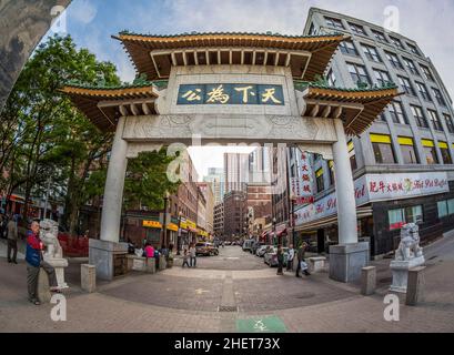 China Town in Boston, MA, USA. Stock Photo