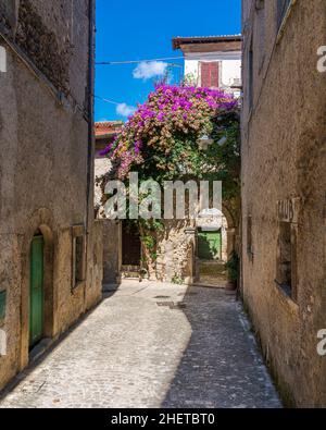 Scenic sight in Maenza, beautiful little town in the province of Latina, Lazio, Italy. Stock Photo