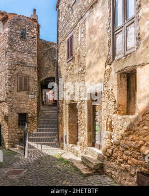 Scenic sight in Maenza, beautiful little town in the province of Latina, Lazio, Italy. Stock Photo