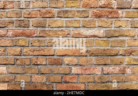 pattern of old brick wall gives a vintage background Stock Photo