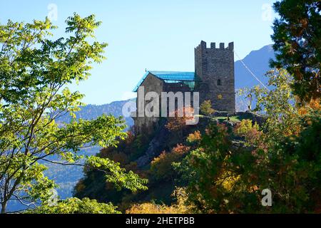 Architecture of Juval Museum in Juval Resort, South Tyrol, Italy, Europe Stock Photo