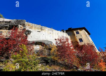 Architecture of Juval Museum in Juval Resort, South Tyrol, Italy, Europe Stock Photo