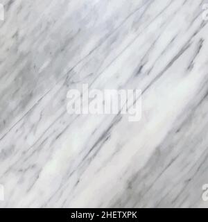 realistic detailed white marble background texture with veins vector Stock Vector