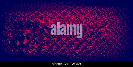 Spatter. Abstract splashes of red color on dark blue background. Vector graphic image Stock Vector