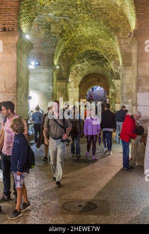 SPLIT, CROATIA - MAY 28, 2019: View of Diocletian's Cellars in Split, Croatia Stock Photo