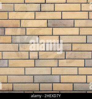 old orange clincker wall from the sixties Stock Photo