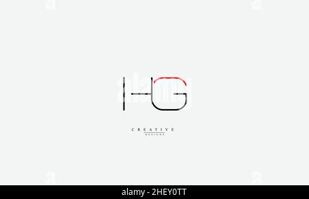 HG GH H G vector logo design template Stock Vector