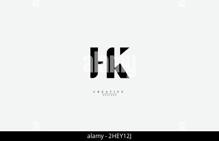 HK KH H K vector logo design template Stock Vector